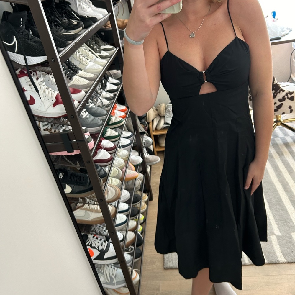 NWT Banana Republic Midi dress keyhole 4 petite